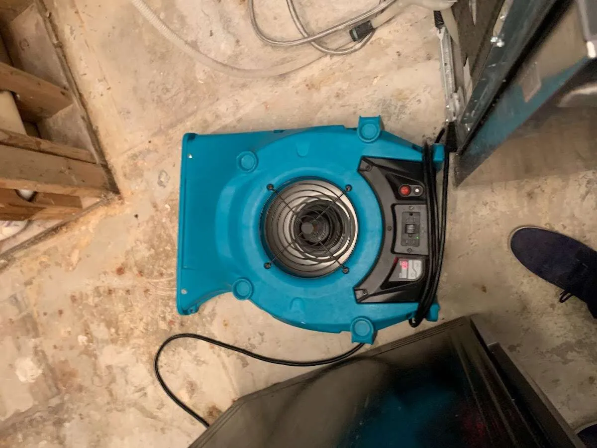 Air mover drying equipment for Mold Remediation & Removal in Jaffrey